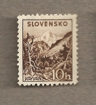 Stamps Europe - Slovakia -  Paisaje montañoso
