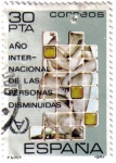 Stamps Spain -  Año internacional de las personas disminuidas