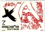 Stamps : Europe : Spain :  Personajes. Bernal Diaz del Castillo