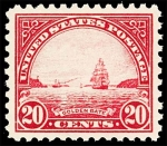 Stamps United States -  Golden Gate Scott #567 - 1923