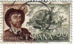 Stamps : Europe : Spain :  Personajes Españoles. Juan Sebastian Elcano