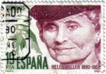Sellos del Mundo : Europa : Espa�a : Centenario de Helen Keller