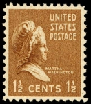 Sellos de America - Estados Unidos -  Martha Washintong Scott #805 - 1938