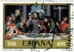 Sellos del Mundo : Europa : Espa�a : Dia del sello. Santa cena de Juan de Juanes