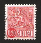 Stamps Finland -  leon heraldico