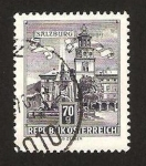 Stamps Austria -  fuente de la residencia en salzbourg