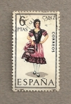 Stamps Spain -  Trajes regionales, Cadiz