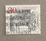 Stamps Germany -  Lutero delante de Carlos V