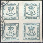 Sellos del Mundo : Europe : Spain : ESPAÑA 1876 173 Sello Corona Real 4/4c Usado
