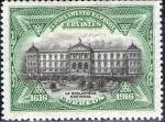 Stamps Spain -  ESPAÑA 1916 FR11 Sello Nuevo Centenario Muerte Cervantes Biblioteca Nacional