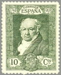 Stamps Spain -  ESPAÑA 1930 504 Sello Nuevo Quinta de Goya Expo Sevilla Francisco de Goya y Lucientes 10c