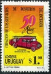 Stamps Uruguay -  50 Aniv. Bomberos