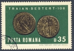 Sellos del Mundo : Europa : Rumania :  moneda Traian Sestert año106