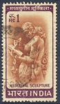 Stamps India -  escultura medieval
