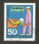 Stamps Germany -  ayudantes voluntarios, ayuda en carretera