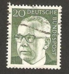 Stamps Germany -  507 - Presidente G. Heinemann