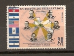 Stamps America - El Salvador -  REUNIÓN  DE  PRESIDENTES