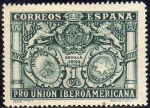 Stamps Spain -  ESPAÑA 1930 566 Sello Nuevo Pro Union Iberoamericana Sevilla España Bolivia y Paraguay 1c