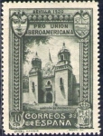 Stamps : Europe : Spain :  ESPAÑA 1930 569 Sello Nuevo Pro Union Iberoamericana Sevilla Pabellon de Colombia 10c