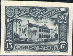 Stamps Spain -  ESPAÑA 1930 570 Sello Nuevo Pro Union Iberoamericana Sevilla Pabellon Rep. Dominicana 15c s/ dentar