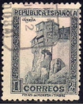 Stamps Spain -  ESPAÑA 1932 673 Sello Casas Colgadas Cuenca 1pta Usado República Española