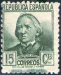Stamps : Europe : Spain :  ESPAÑA 1933 683 Sello ** Concepción Arenal 15c Republica Española