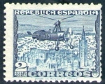 Stamps : Europe : Spain :  ESPAÑA 1938 769 Sello Nuevo Autogiro La cierva C-30 2p República Española