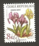 Sellos de Europa - Rep�blica Checa -  flora, iris pumila