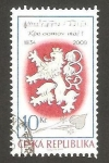 Stamps Czech Republic -  leon heraldico