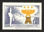 Stamps Chile -  150 anivº de la escuela militar bernardo o'higgins