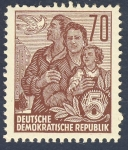 Stamps Germany -  DDR Paz y familia