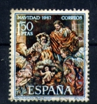 Stamps Spain -  Nacimiento- Salzillo- Navidad