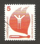 Stamps Germany -  555 - prevenir los incendios, los incendios