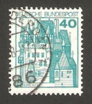 Stamps Germany -  764 - castillo de eltz