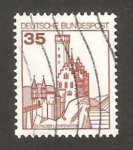 Stamps Germany -  969 - castillo de Lichtenstein