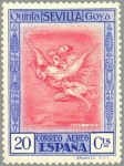 Stamps Spain -  ESPAÑA 1930 521 Sello Nuevo Quinta de Goya en Expo de Sevilla Buen Viaje 20c