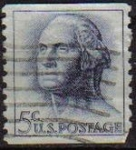 Stamps United States -  USA 1963 Scott 1213 Sello Presidente 1º George Washington (22/1/1732-14/12/1799) usado Estados Unido