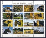 Sellos de Asia - Emiratos rabes Unidos -  UMM AL QIWAIN. Animales Salvajes.