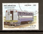 Stamps Nicaragua -  VAGÓN  DE  PASAJEROS