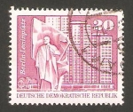 Stamps Germany -  Plaza Lenin, en Berlin