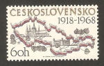 Sellos de Europa - Checoslovaquia -  1668 - 50 Anivº de la Nación