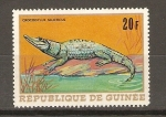 Stamps Guinea -  COCODRILO
