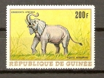 Sellos de Africa - Guinea -  ELEFANTE