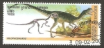 Stamps : Asia : Cambodia :  animales prehistoricos, dilophosaurus