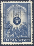 Stamps India -  Freedom from hunger FAO