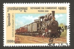 Stamps Cambodia -  ferrocarril
