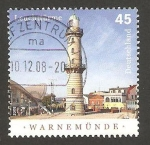 Stamps Germany -  faro de warnemunde