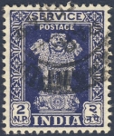 Stamps : Asia : India :  tres leones