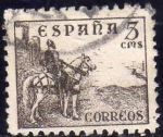 Stamps Spain -  ESPAÑA 1940 916 Sello Rodrigo Diaz de Vivar. El Cid 5c usado