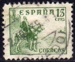 Sellos de Europa - Espa�a -  ESPAÑA 1940 918 Sello Rodrigo Diaz de Vivar. El Cid 15c usado